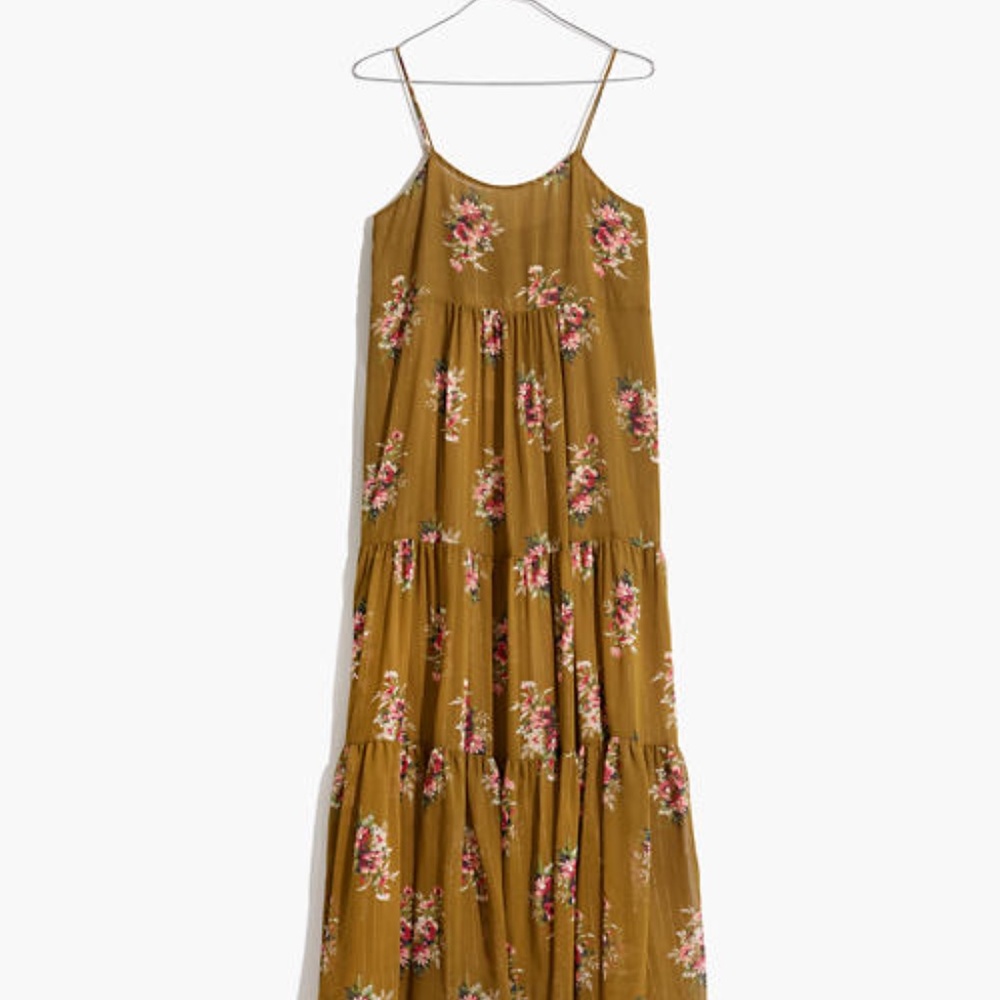 Madewell Cami Tier Midi Dress